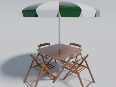 BEACH TABLE 3D model
