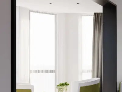 03 - Modern Livingroom Interior scene - C4D and Corona Render  3D model
