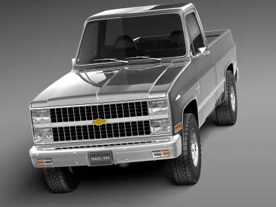 Chevrolet Silverado c10 1981-1987 3D model