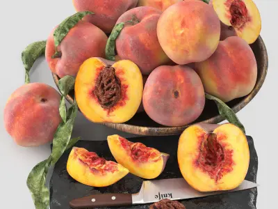 fruit set collection 04 3D model