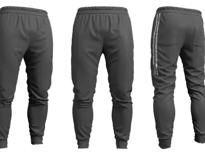 Sport Pants - Marvelous Designer 3D model