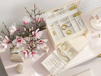 Decorative set 01 3D model