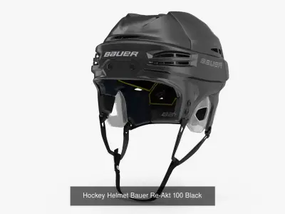 Hockey Helmet Bauer Re-Akt 100 Collection 3D Model Pack