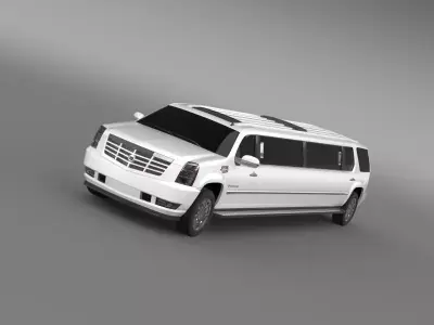 Cadillac Escalade Limo 2010 3D model