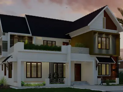 House model with simple design 3D model