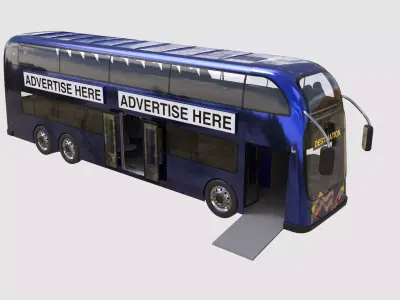 double decker bus 3D model