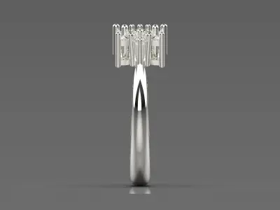 luxury bride wedding ring jr00138 3D print model