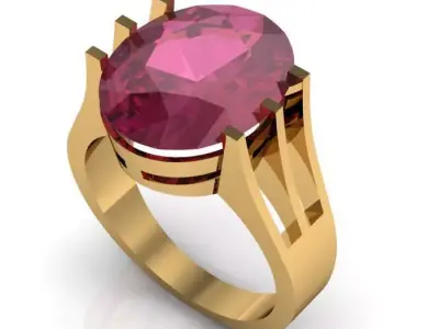 ruby ring Free 3D print model purchase