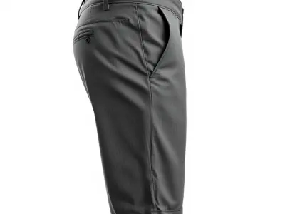 Mens Casual Shorts D Model Pack Low-poly 3D model