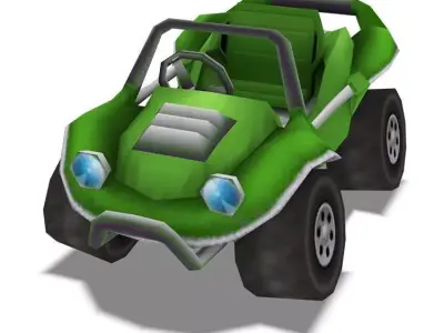 Cartoon - Car Free low-poly 3D model