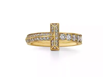 Tiffany Ring  Jewelry Gold MK-074 3D print model