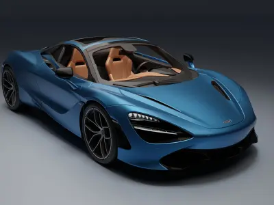 McLaren 720S Spider Low-poly 3D model