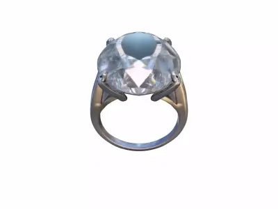 3d Model Wedding Ring  Gold Diamond 3D model