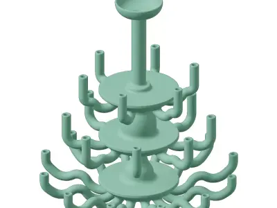 Plastic Premium Chandelier Toy 3D model