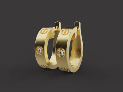 Earrings 30768 3D print model