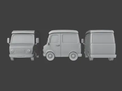 Pink truck 3D 3D print model