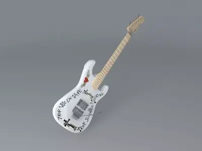 Warren DeMartini guitar Free 3D model