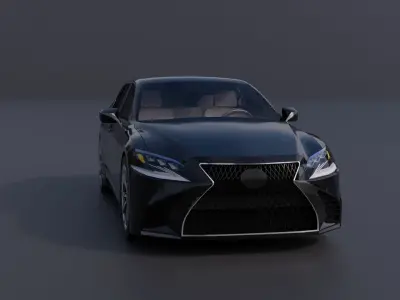 Generic Luxury Sedan 2 Low-poly 3D model