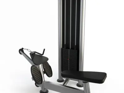 Gym Pulley Row Machine 3D model
