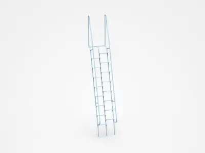 Movable Staircase Ladder  3D model