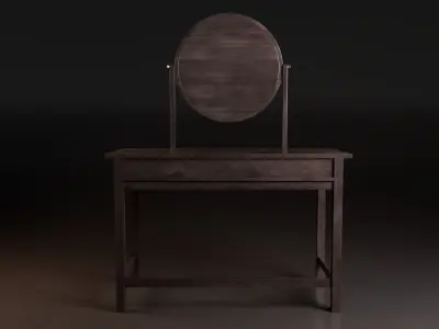 Dressing Table Free low-poly 3D model