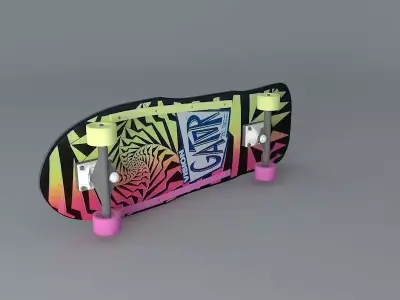 1988 Vision Mark Gator Rogowski Gator version 2 model skateboard Free 3D model