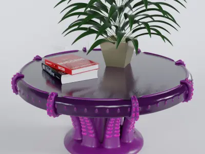 Round Octopus Table 3D model