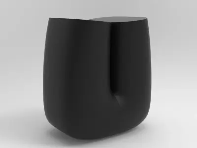 U Stool Low-poly 3D model