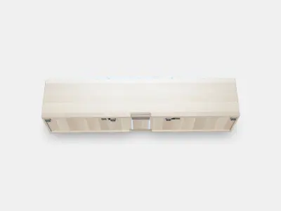 BESTA TV bench with doors 26 3D model