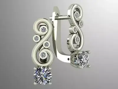 Earrings 59 3D print model