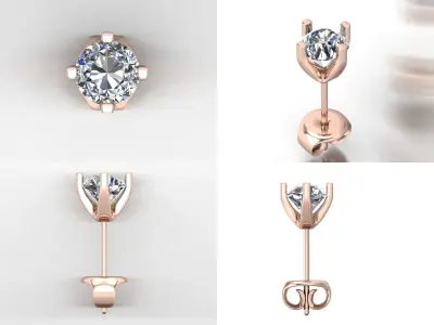 Earrings bi 8 3D print model