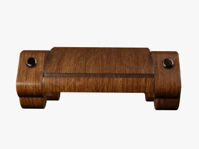 Wooden Toy Sports Car 3D model