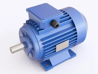 Electric Motor 01 3D model