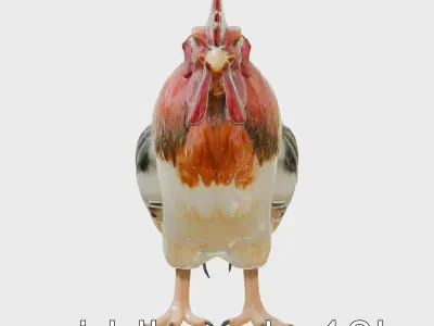 Gray Warmblood Horse with Gradient Coat Low-poly 3D model