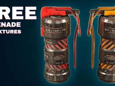 Free Grenade 02 - Sci-Fi Game Asset Free low-poly 3D model