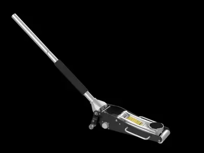 Car Jack Black Floor Low-poly 3D model