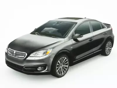 Generic Sedan v11 multi-colors 3D model