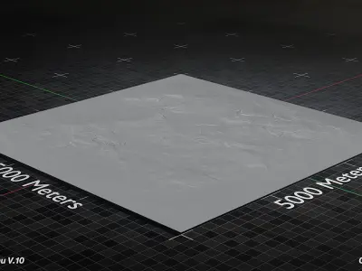 Desert Landscape Version 10 3D model