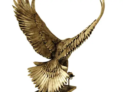 eagle statue 7 3D model