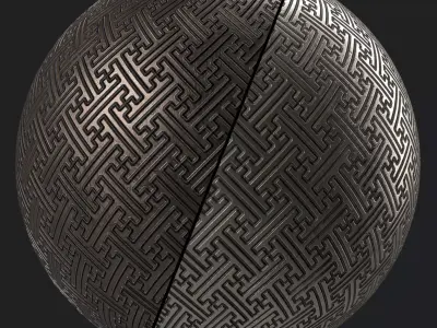 Metal Materials 56- Metal panels By Painting - Pbr 4k Seamless Texture