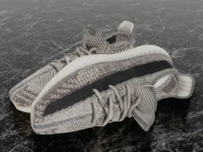ADIDAS YEEZY 3D SHOES Low-poly 3D model