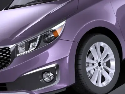 Kia Sedona 2017 VRAY 3D model