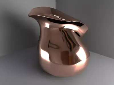 Copper vase 3D model