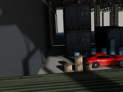 Warehouse car in Free 3D model