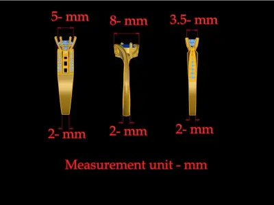  Ladies Ring- lot-1 3D print model