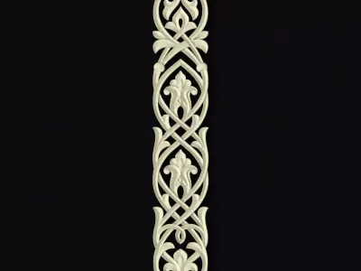 Central decor ornament for furniture 3D model 178