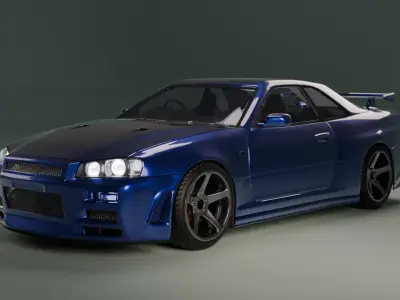 Nissan Skyline R34  3D model
