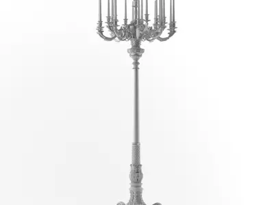 Classic floor lamp BALDI 3D model