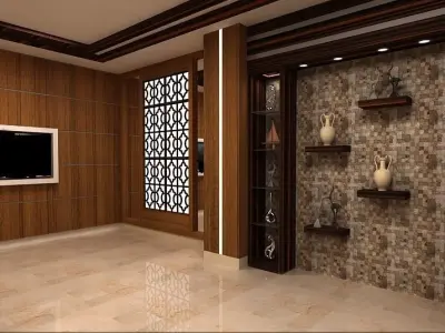 hotel reception 3D model