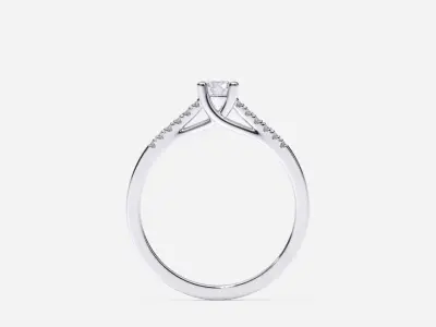 ZDR0171 engagement ring with diamonds 3D print model